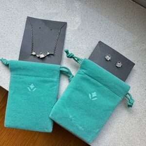 Brilliant Earth diamond necklace/earring set
